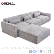 Salon de meubles en tissu sectionnel définit un canapé modulaire moderne